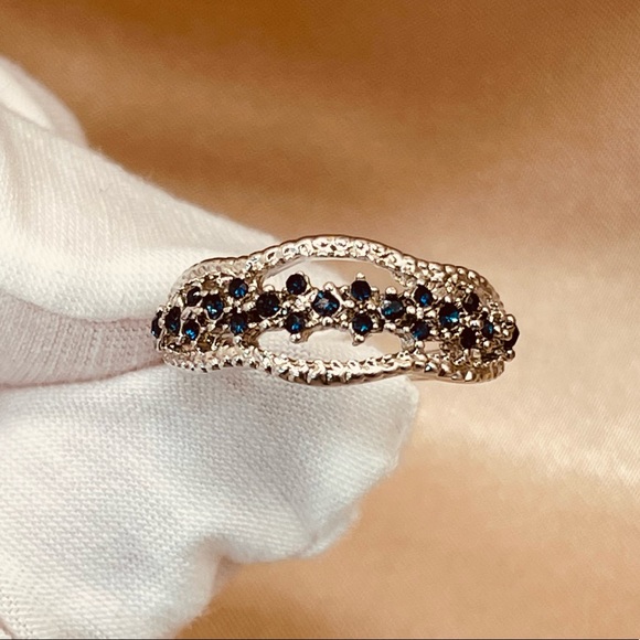 ✨✨✨_ 2x$60_ 925 Sterling Silver CZ Band Ring - Picture 12 of 16